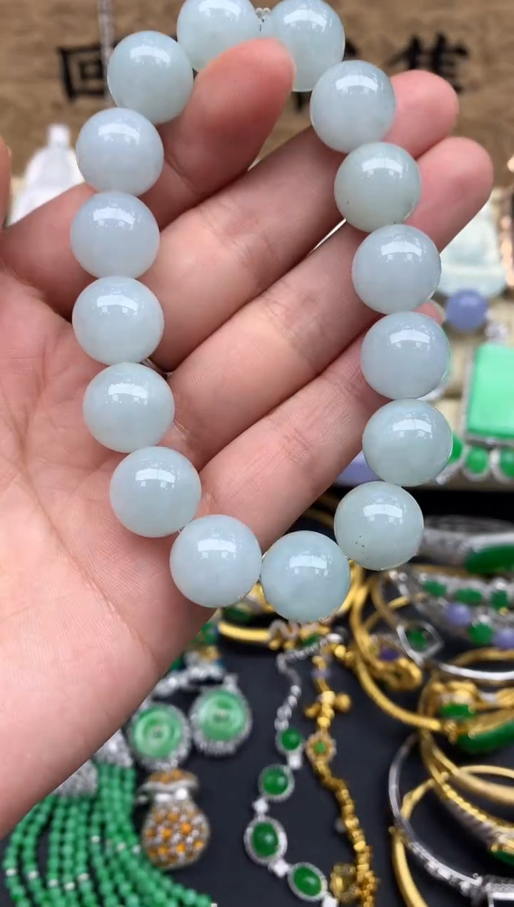 【闪购商品】翡翠手串未镶嵌41-中国好珍宝