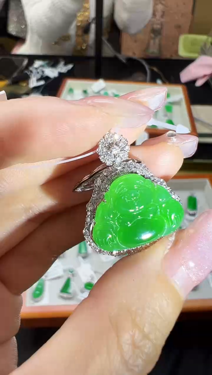 【闪购商品】翡翠颈饰18K金镶嵌DFZ0212-143