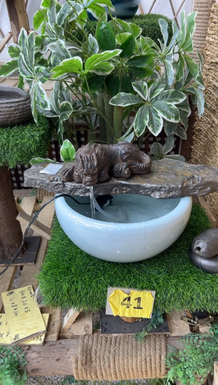 花盆流水摆件瀑布流水