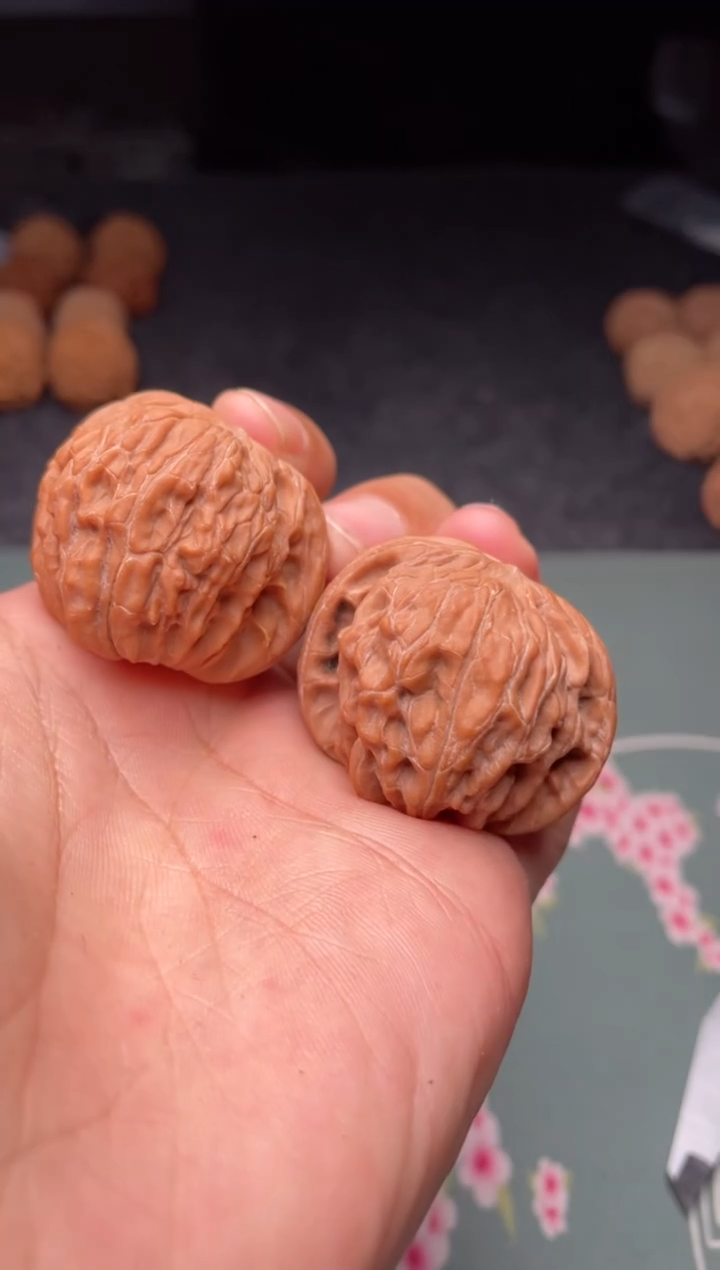 把件文玩核桃a41 磨盘  37尺  对歪