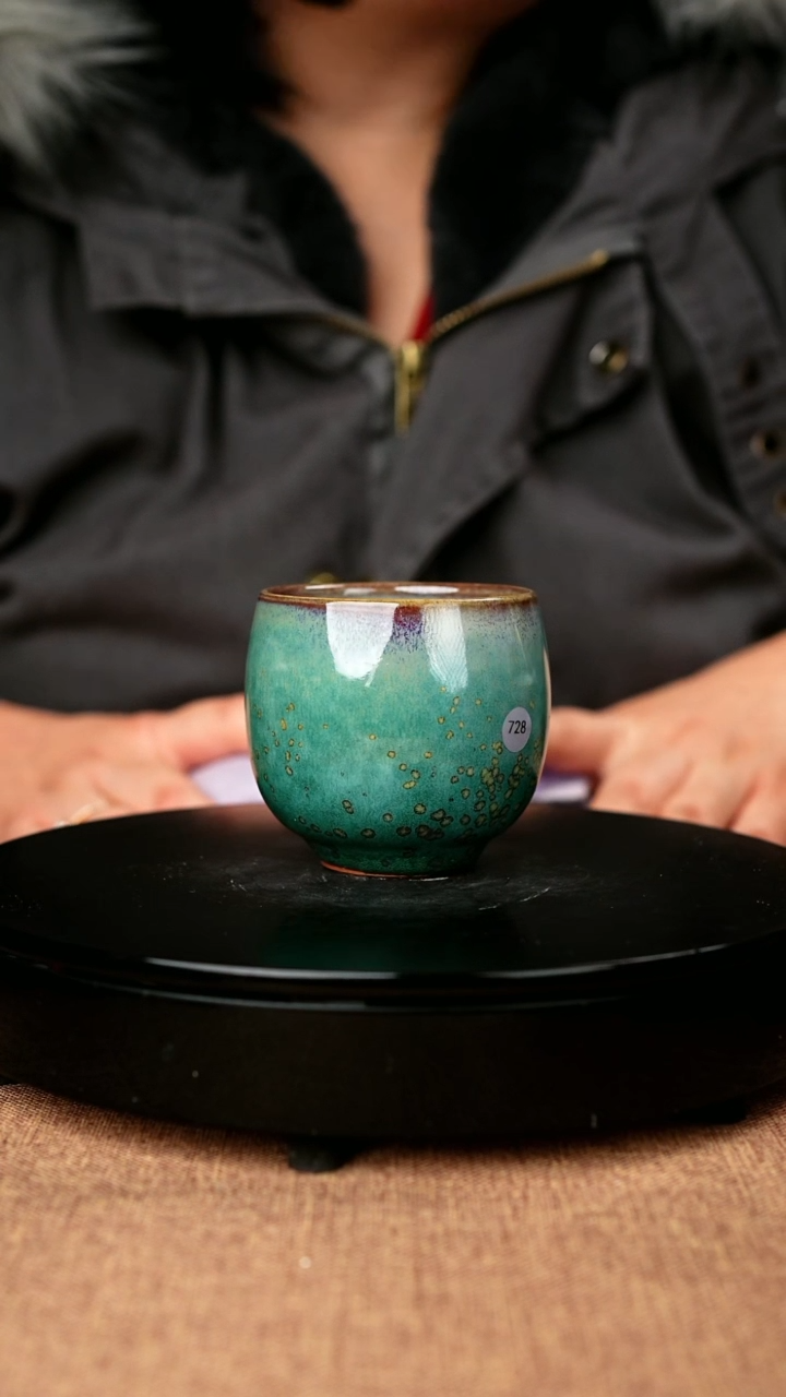 【闪购商品】728#一级品原矿钧瓷炉钧釉龙旦杯