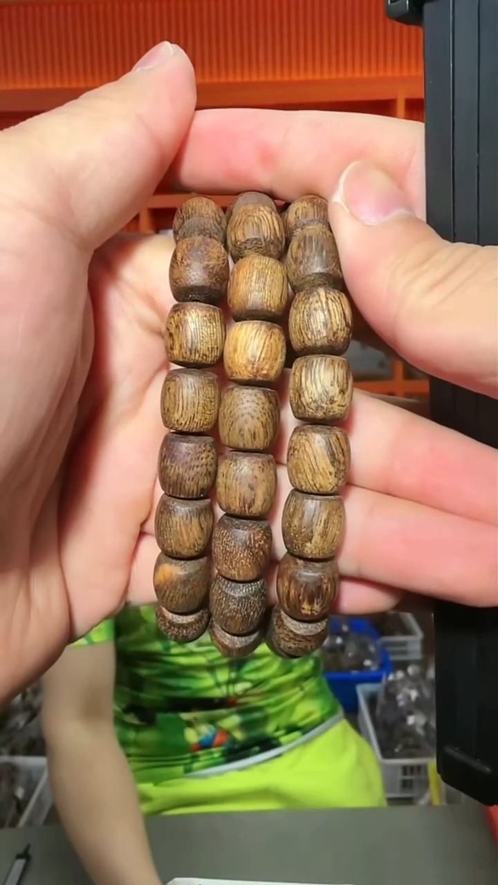 沉香手串138号单圈大叻10g1.1干多样性发一