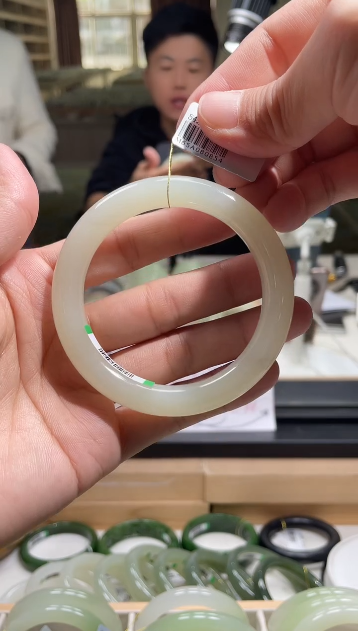 未镶嵌手镯和田玉57-58圈口 0854