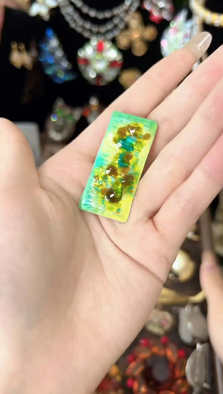 铜合金合成碳硅石867艺术胸针