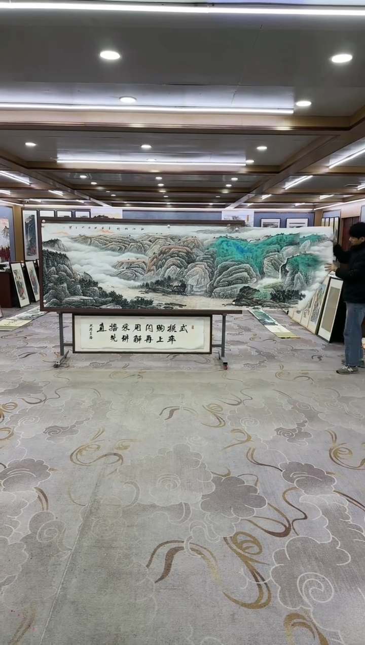 绘画Y-张伦玉-小丈二-山水画