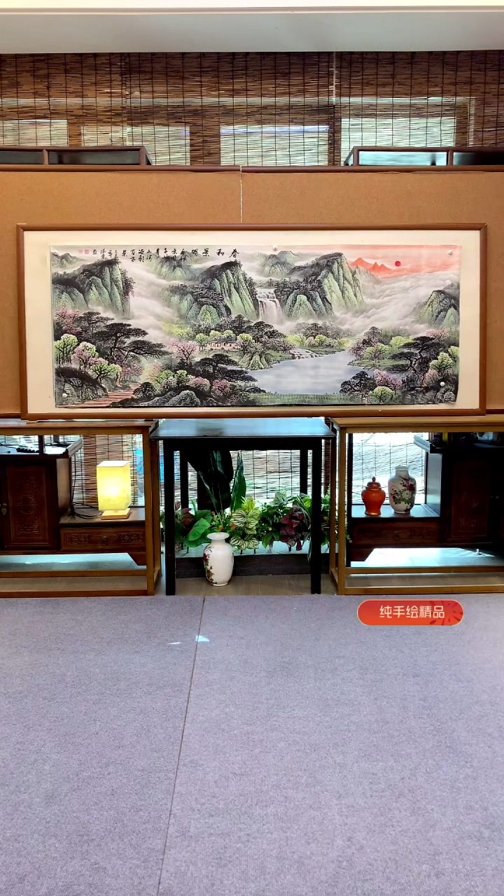 国画国画纯手绘纯实木205*85cm