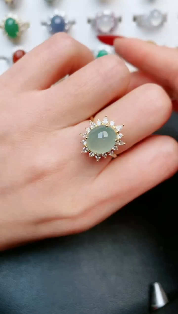 【闪购商品】翡翠戒指银S925镶嵌.....