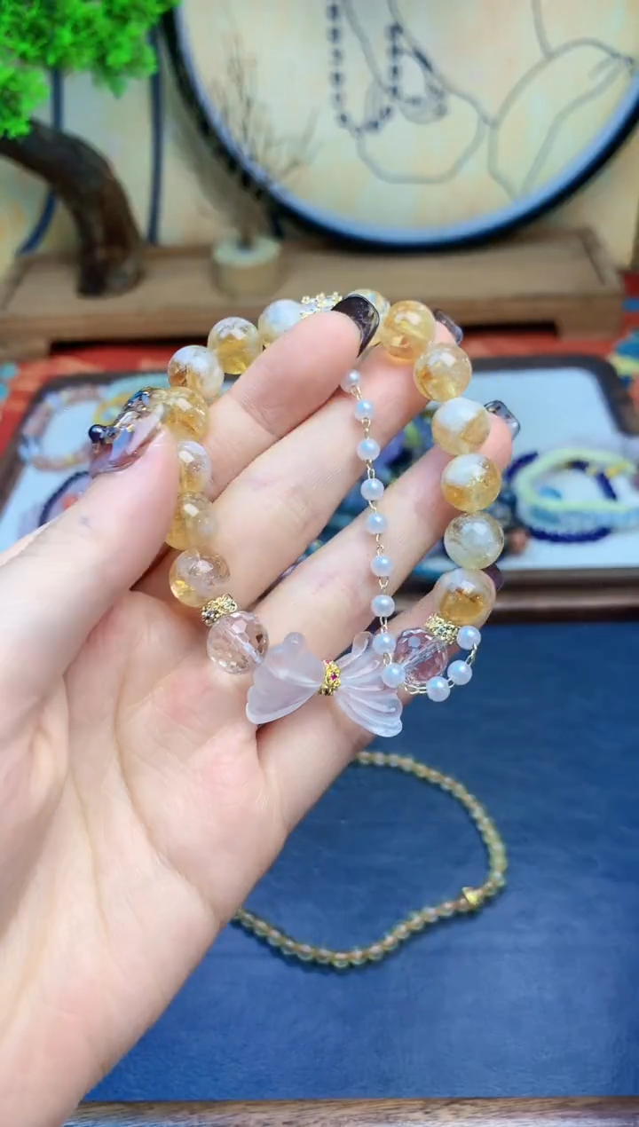 【闪购商品】黄晶手链未镶嵌228手串