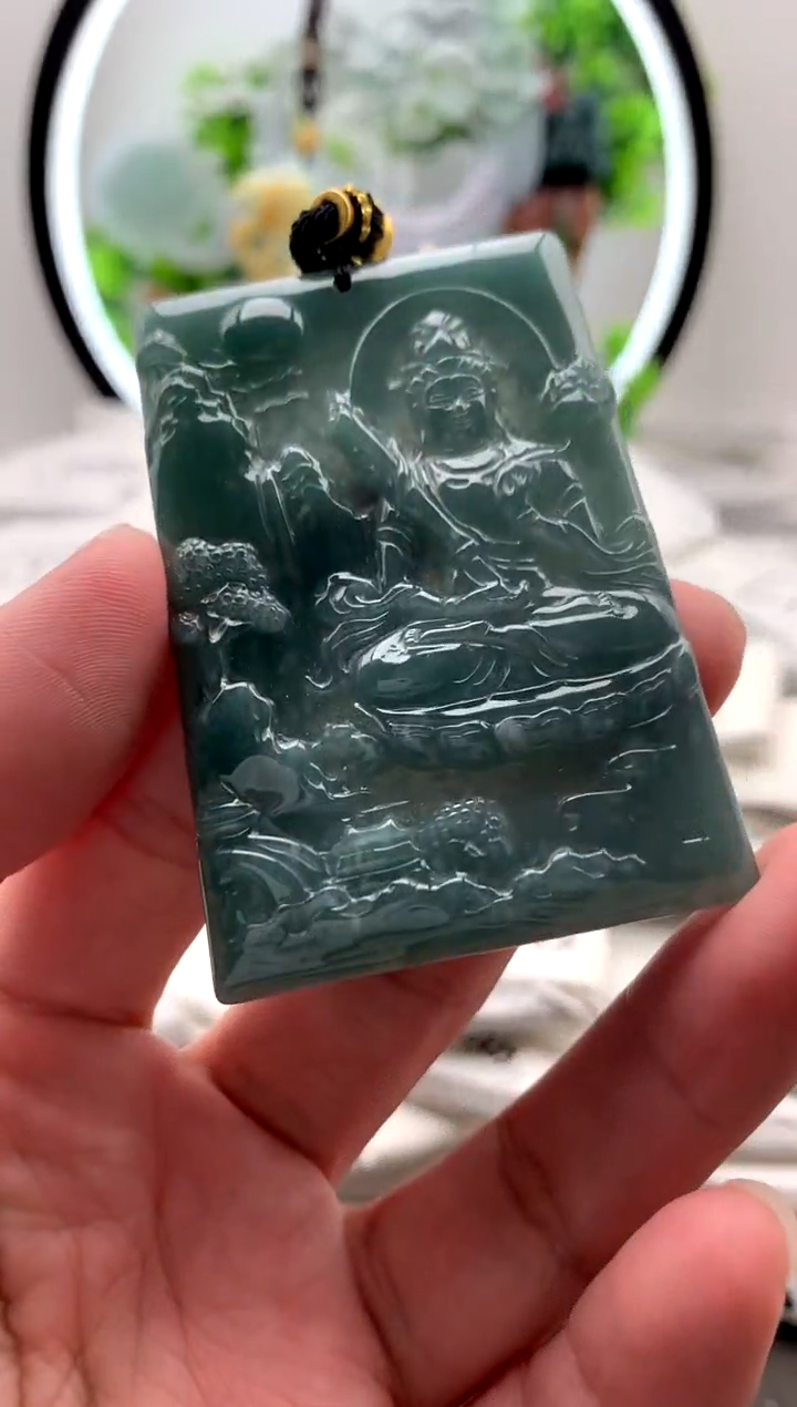 【闪购商品】翡翠颈饰未镶嵌虚空藏