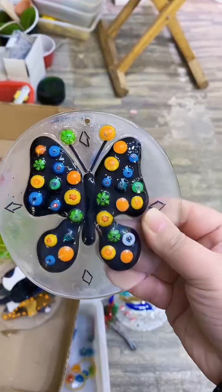 【闪购商品】琉璃手工艺品蝴蝶片片
