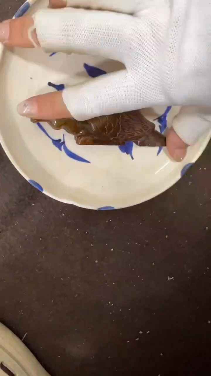 瓷片手工，手绘，瓷器