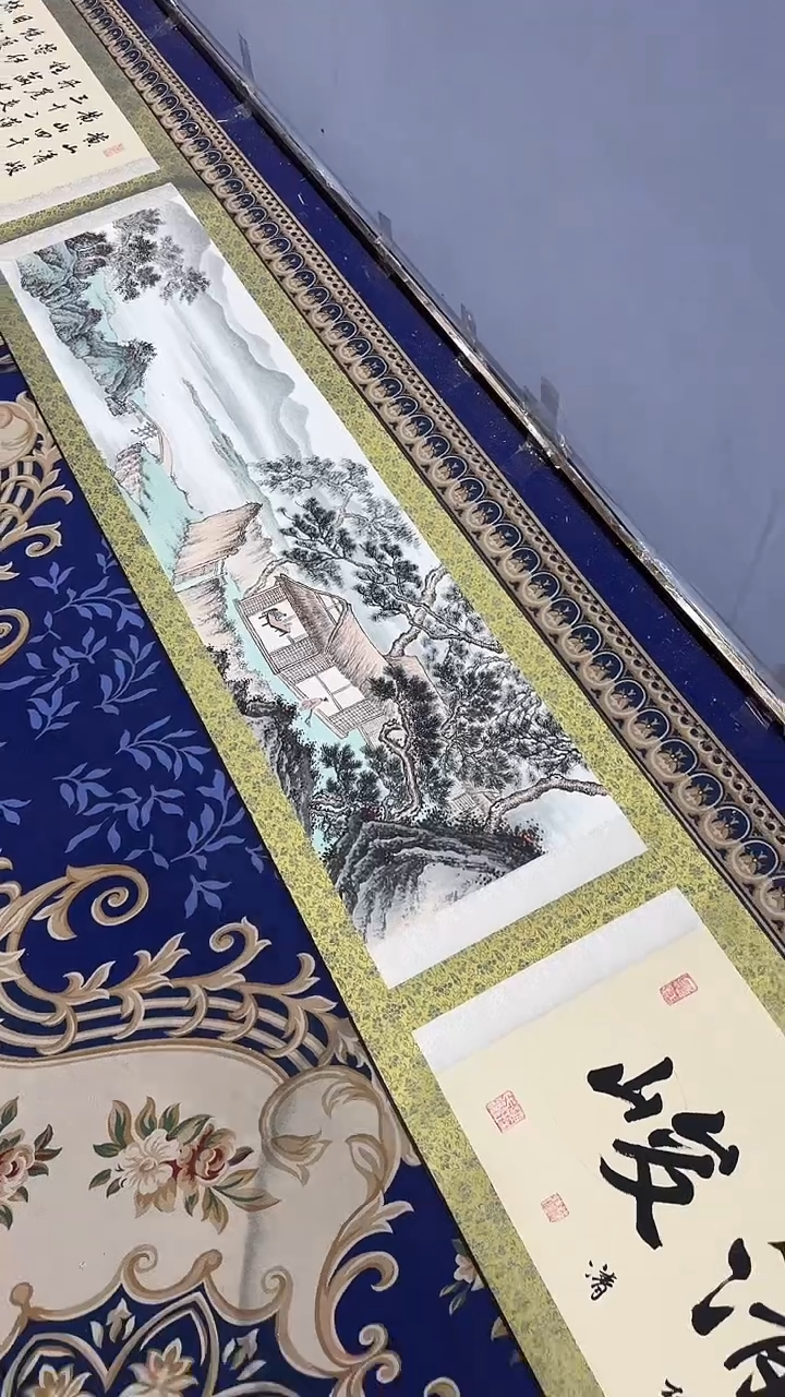 国画**国画*梅清老师书画卷轴一幅