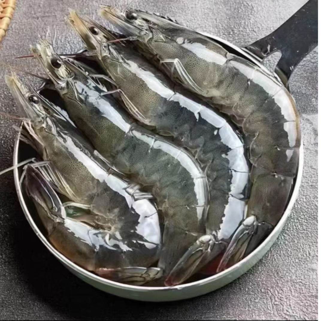 L【30-40大虾】渔船上岸大个头海洋大虾单只15～18cm一盒4斤 50～60只