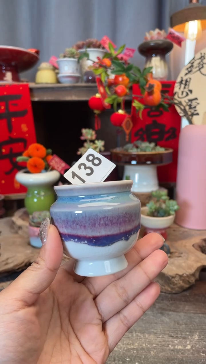 【闪购商品】摆件138知木小芳花盆