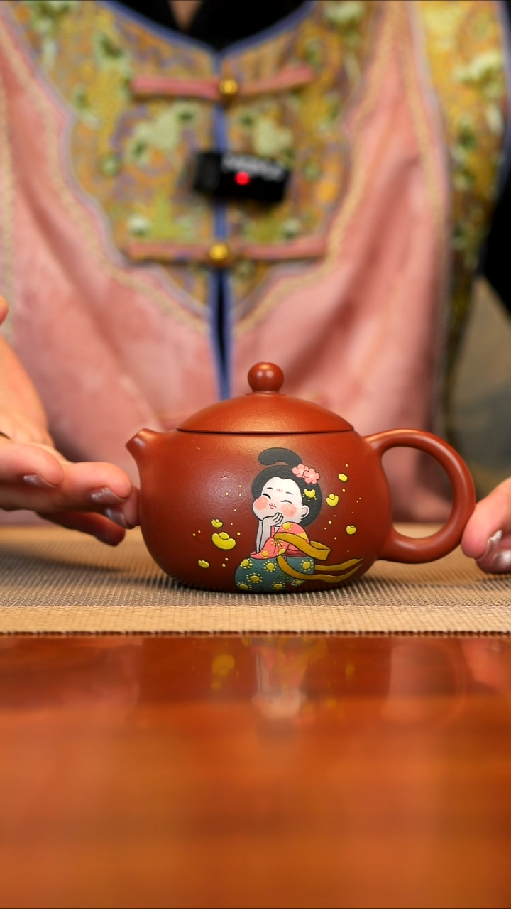 【闪购商品】紫砂茶壶大红袍西施唐风思钱想厚