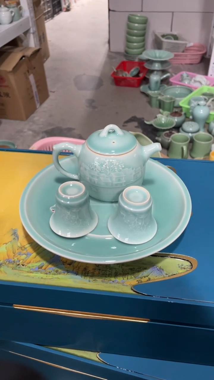 【闪购商品】一壶一壶承两杯 特价 福利  慧仙青瓷