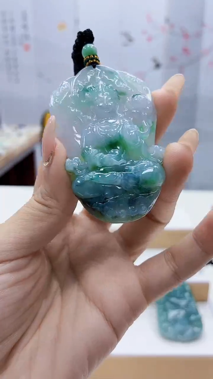 未镶嵌定制翡翠5028ty-毛货挂件46