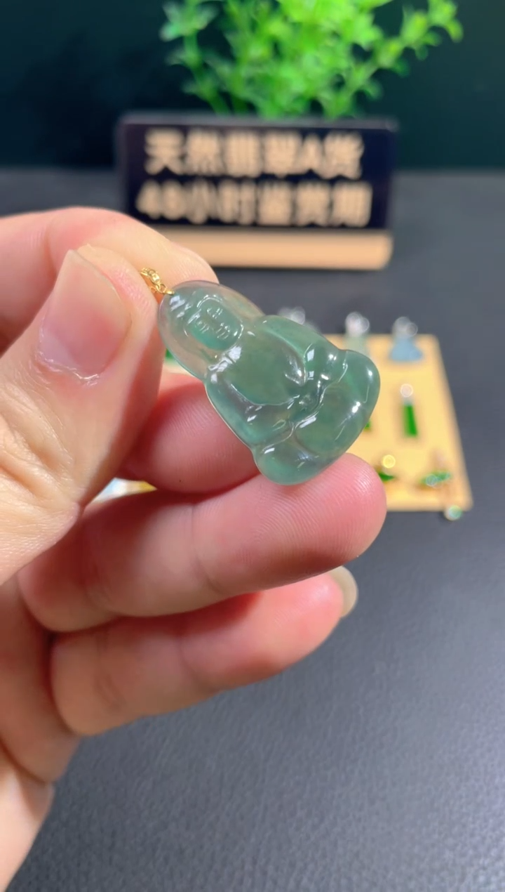 【闪购商品】翡翠颈饰18K金镶嵌翡翠