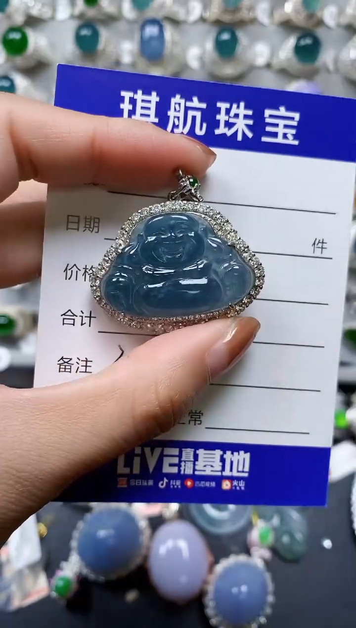 【闪购商品】翡翠颈饰银S925镶嵌0389