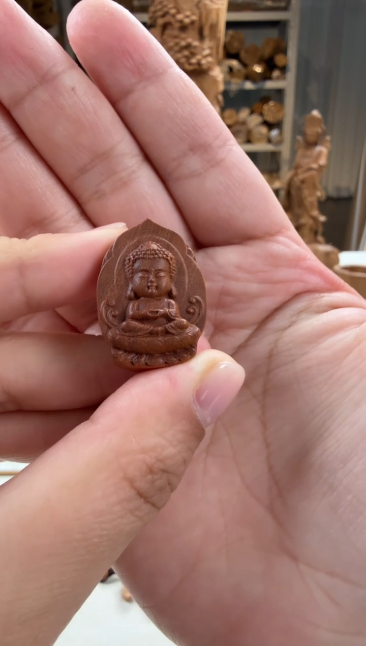 【闪购商品】檀香木吊坠宝宝佛吊坠 印度老山檀香