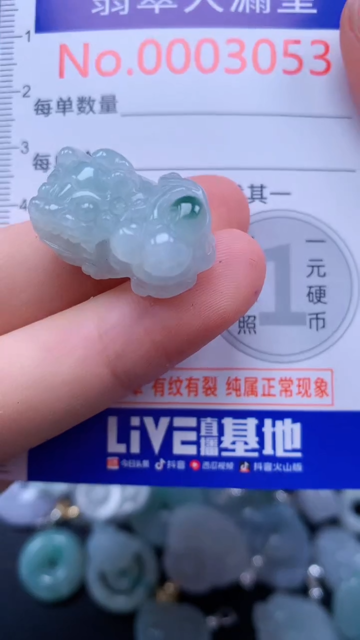 翡翠未镶嵌吊坠(不含链)3053