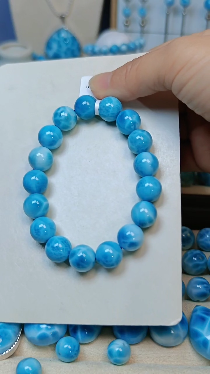 【闪购商品】针钠钙石（海纹石）未镶嵌手链多样性发一串