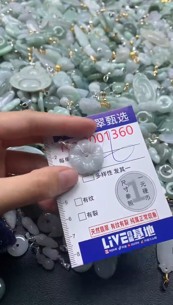 吊坠(不含链)未镶嵌翡翠1360