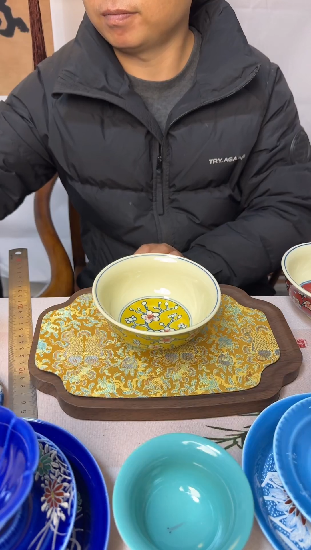 杯子瓷黄稀稀赏碗