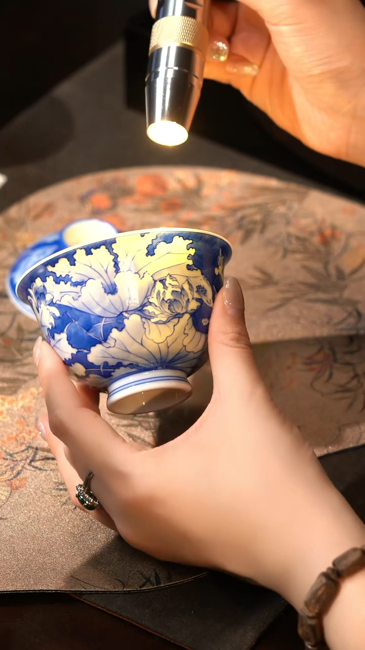 【闪购商品】M小满蓝莲花盖碗M小满蓝莲花盖碗