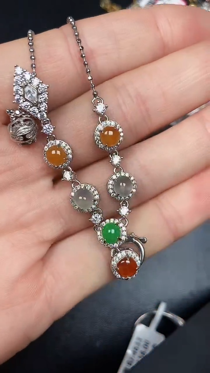 银S925镶嵌戒指翡翠3110