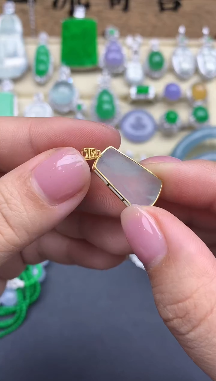 【闪购商品】翡翠颈饰18K金镶嵌14-中国好珍宝