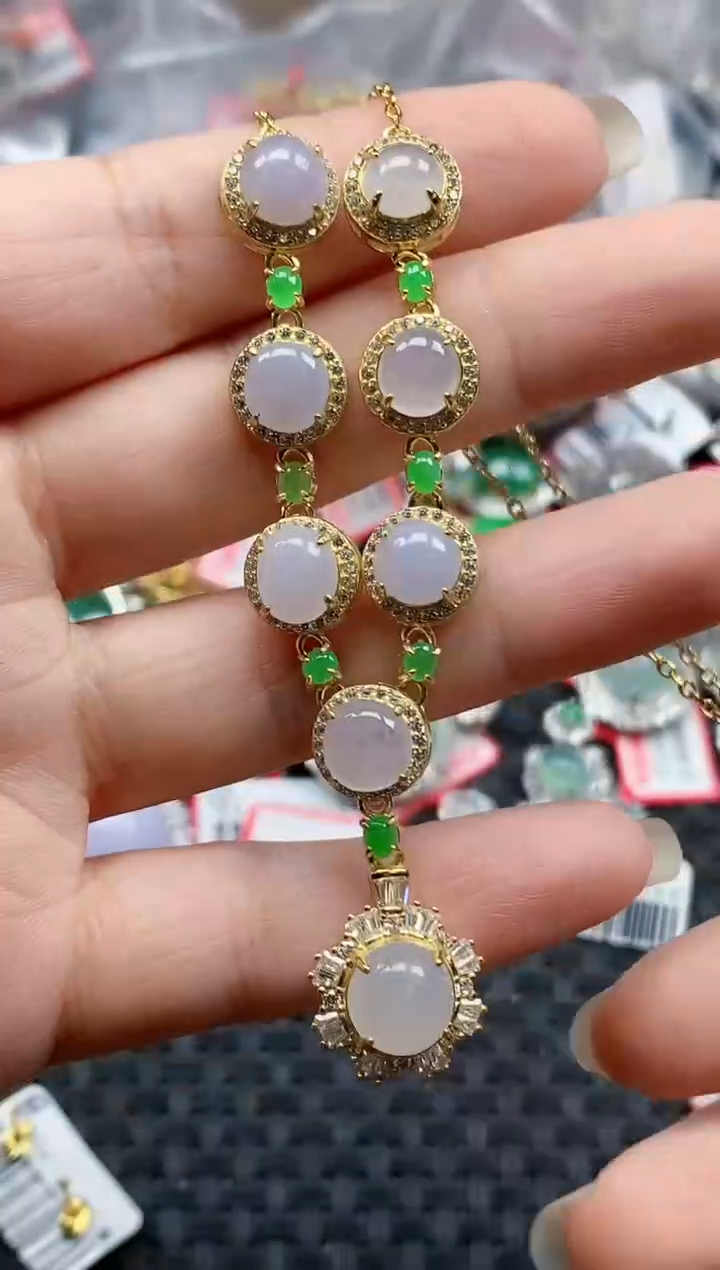 银S925镶嵌戒指翡翠天然A货缅甸翡翠