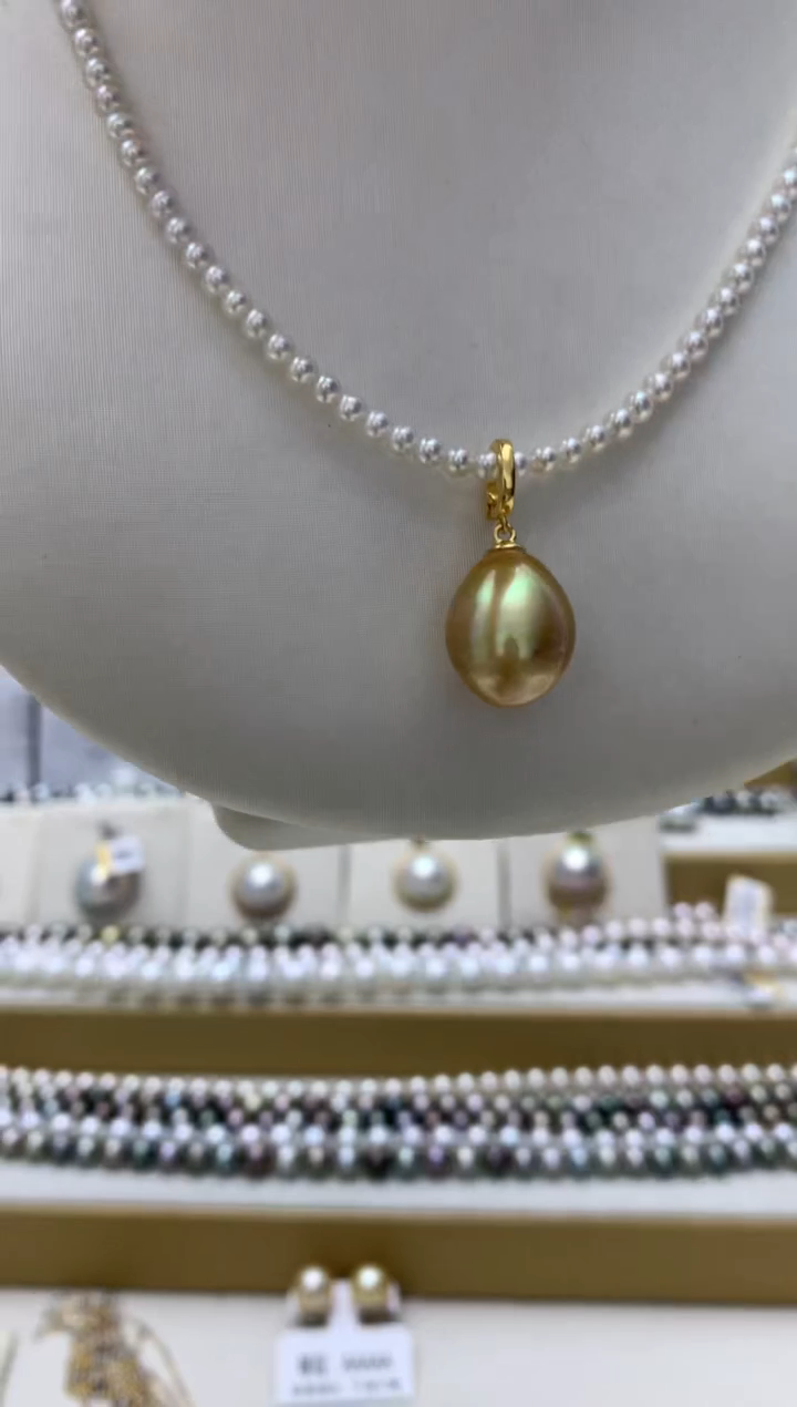 吊坠(不含链)银S925镶嵌海水珍珠q12 