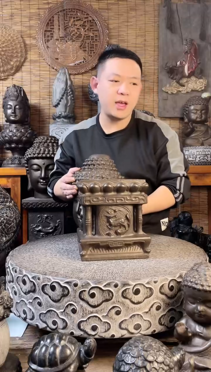 【闪购商品】21时来运转底座天然青石雕刻