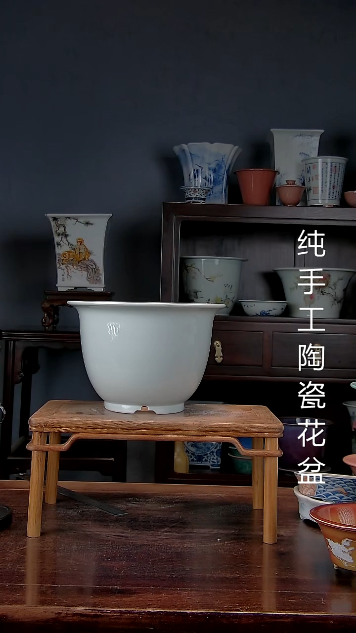 景德镇陶瓷手工花盆
