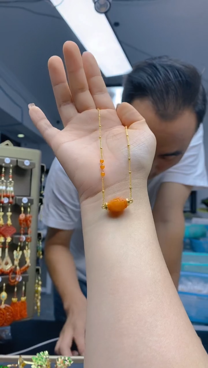 【闪购商品】翡翠耳饰合金363翡翠锁骨链