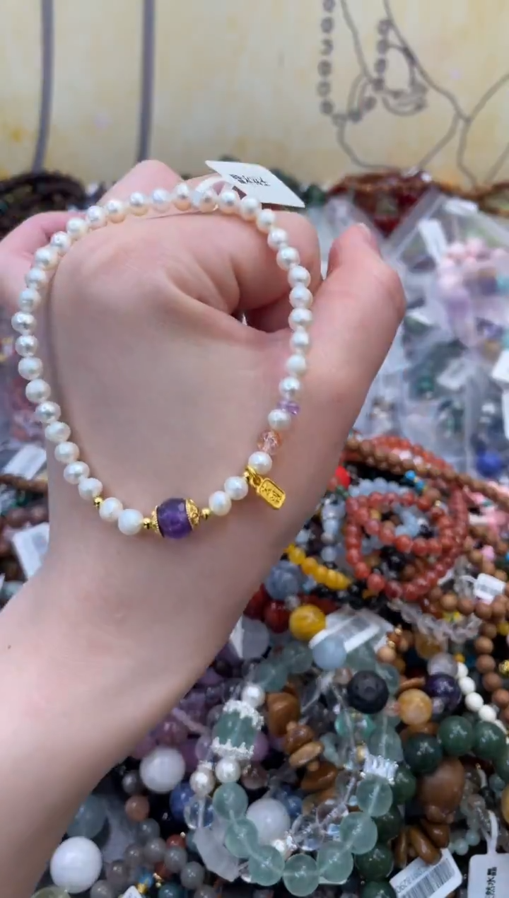 未镶嵌手绳淡水珍珠514