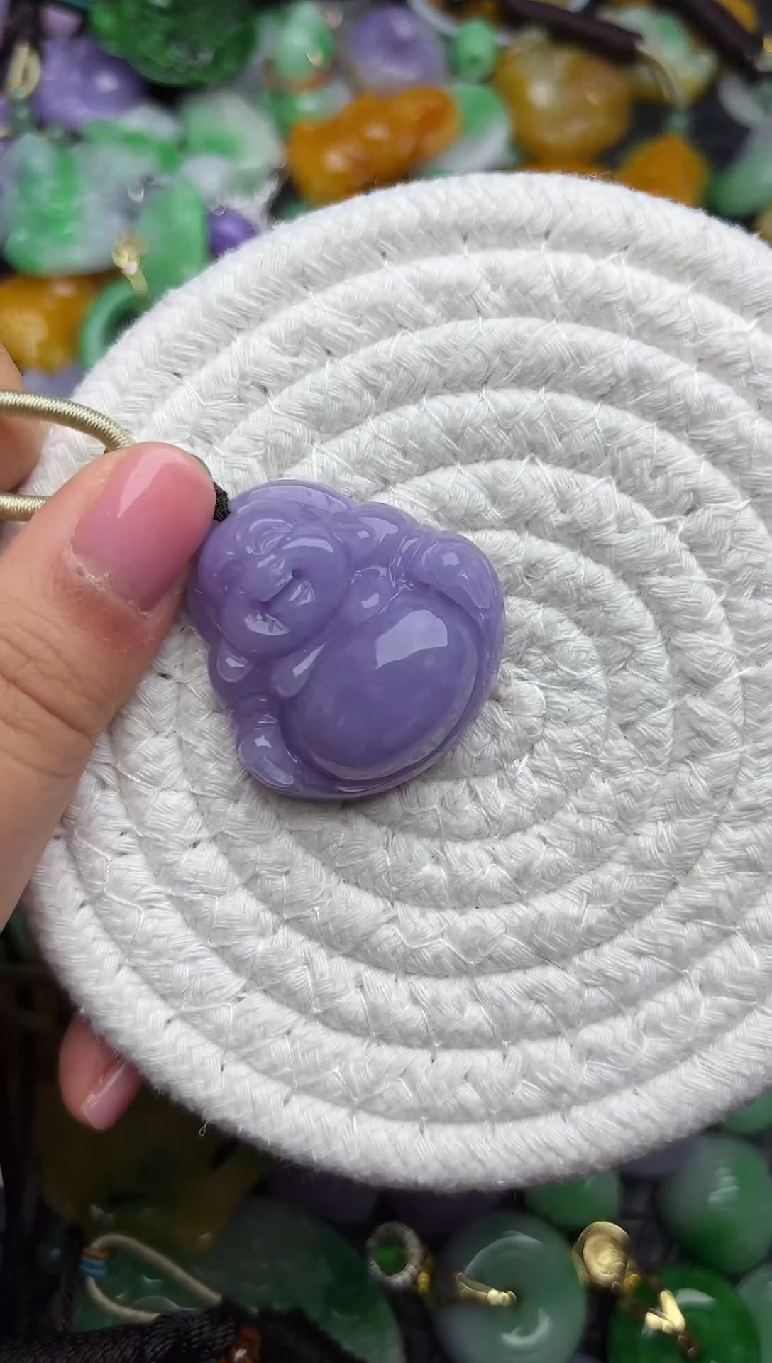 颈饰未镶嵌翡翠缅甸翡翠吊坠