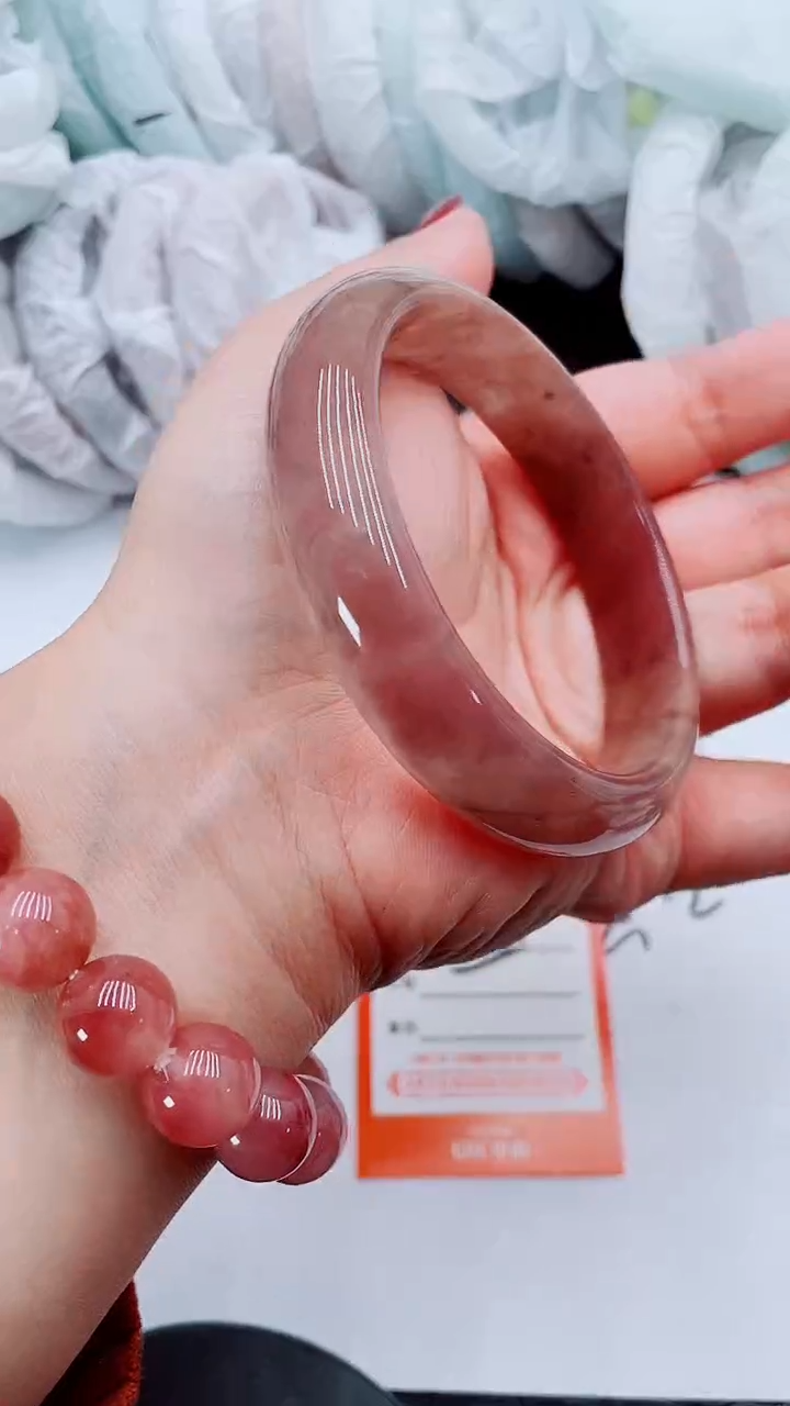 【闪购商品】石英质玉手镯未镶嵌Q62-61-60