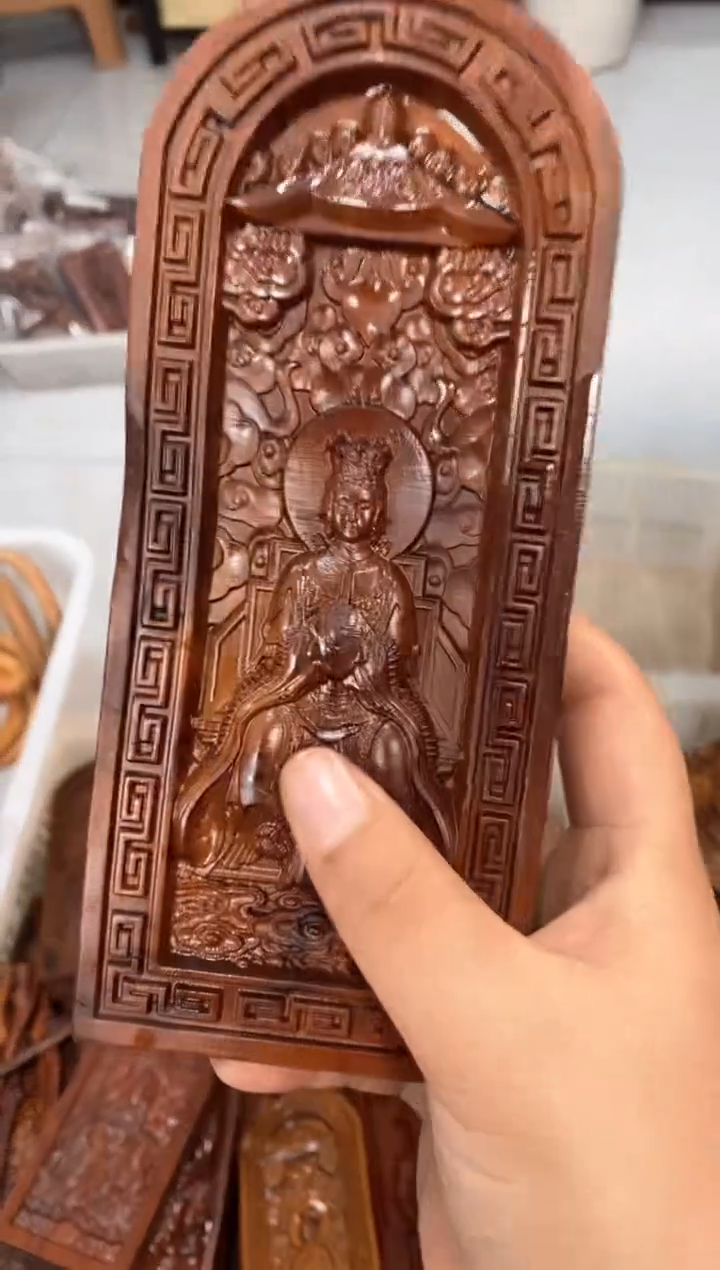 【闪购商品】木枣木微瑕碧霞元君大令10