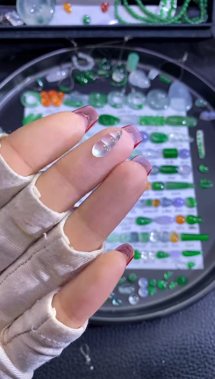 未镶嵌挂件翡翠豆子