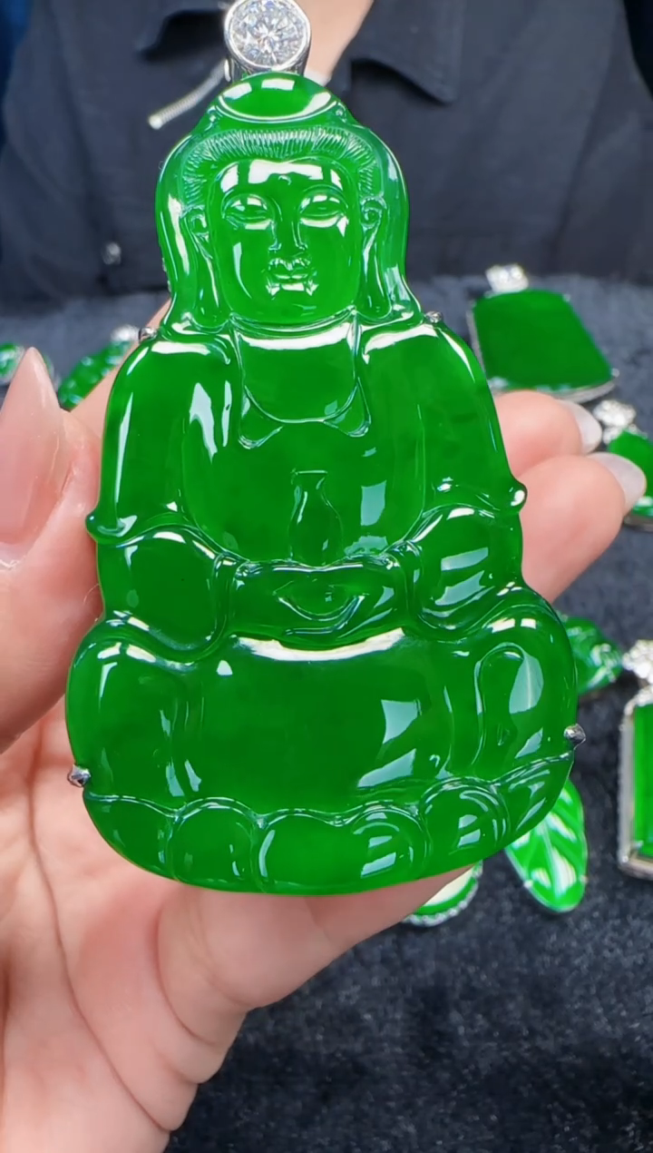 未镶嵌定制翡翠翡翠吊坠140