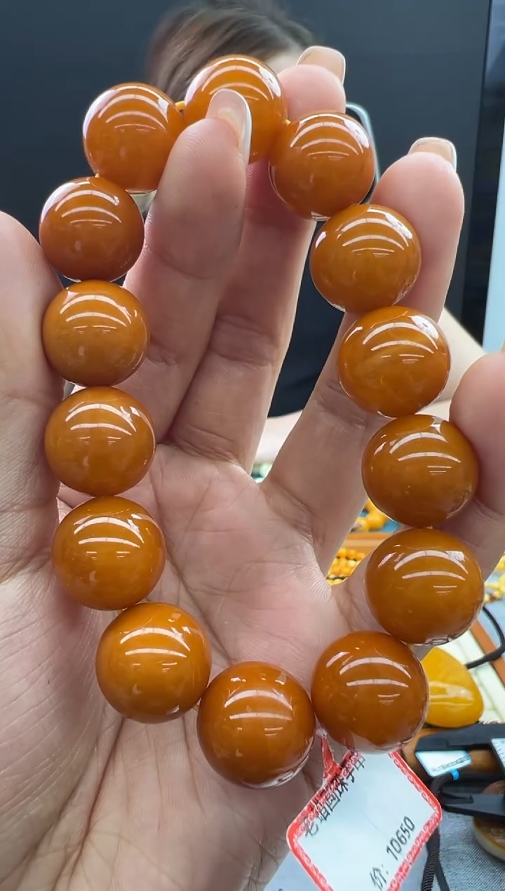 【闪购商品】未镶嵌琥珀手链46秒拍号