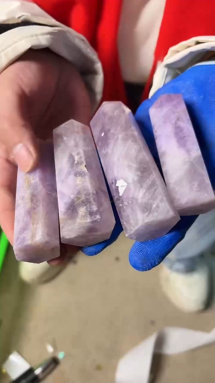 【闪购商品】水晶摆件未镶嵌紫水晶柱子 多样性发一个