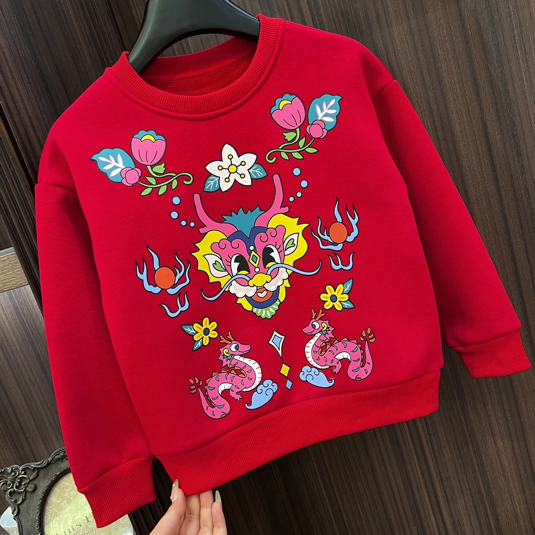 龙年年服-240105龙印花卫衣