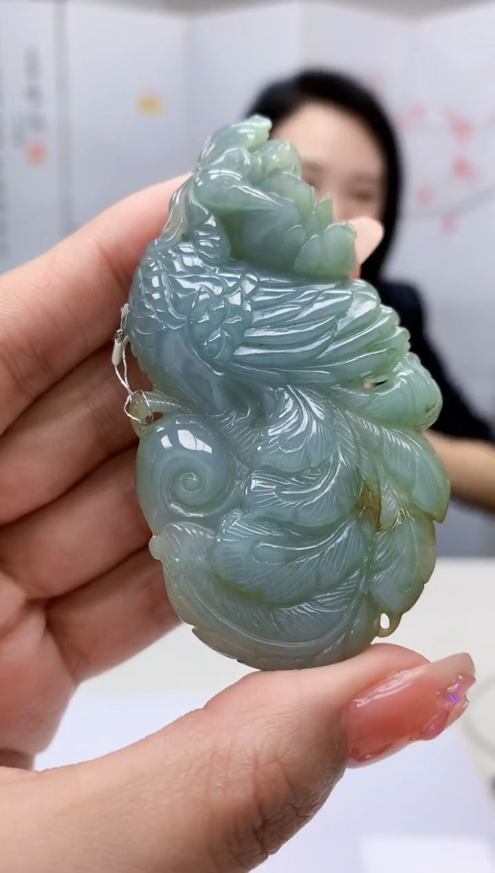 【闪购商品】定制翡翠未镶嵌3123MM-毛货挂件30