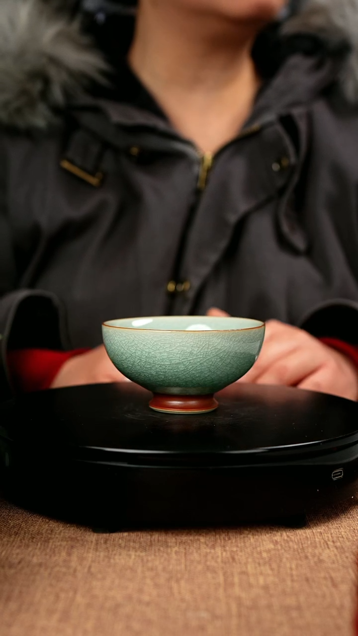 【闪购商品】赵欢手签款冰片釉碗杯