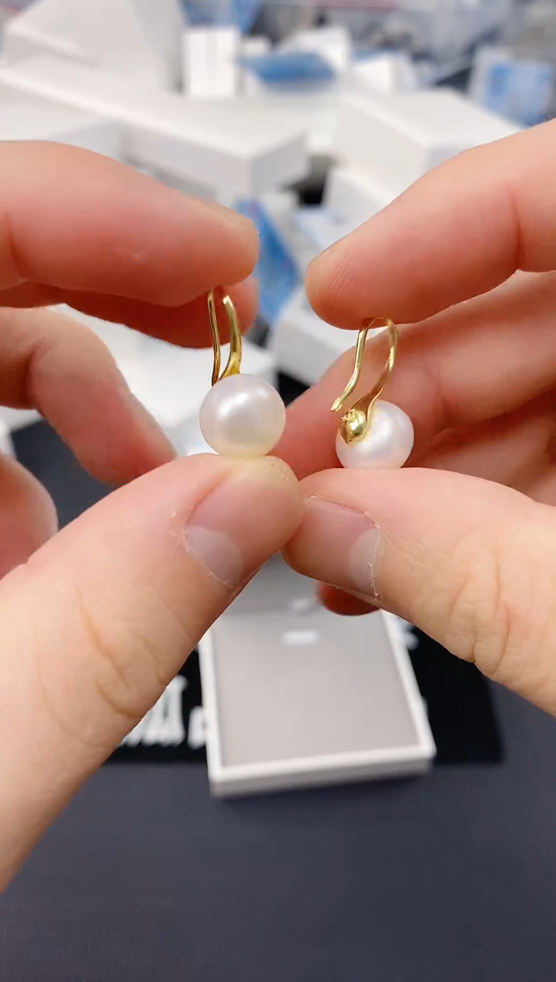 未镶嵌耳饰淡水珍珠ED1032