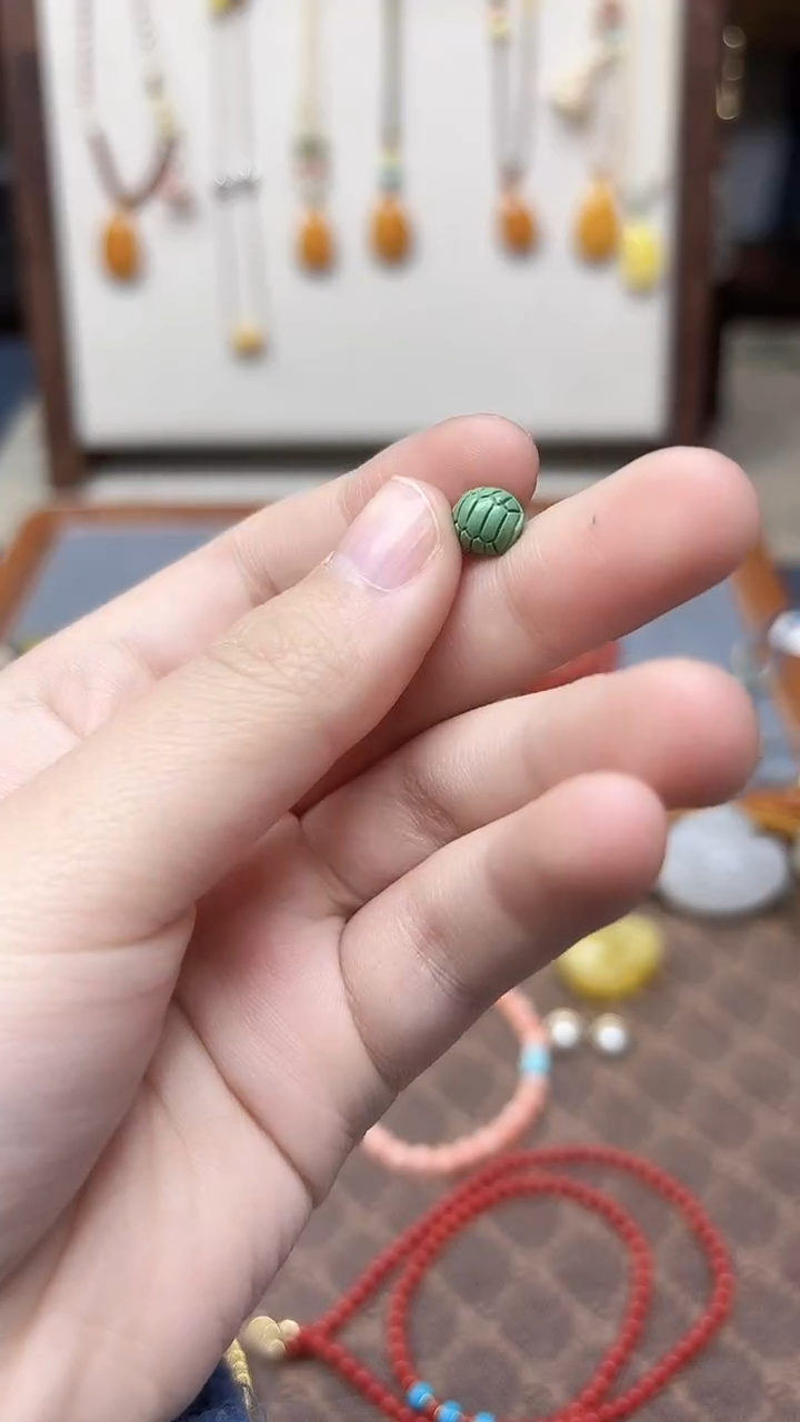 未镶嵌绿松石车挂松石富甲配饰GW