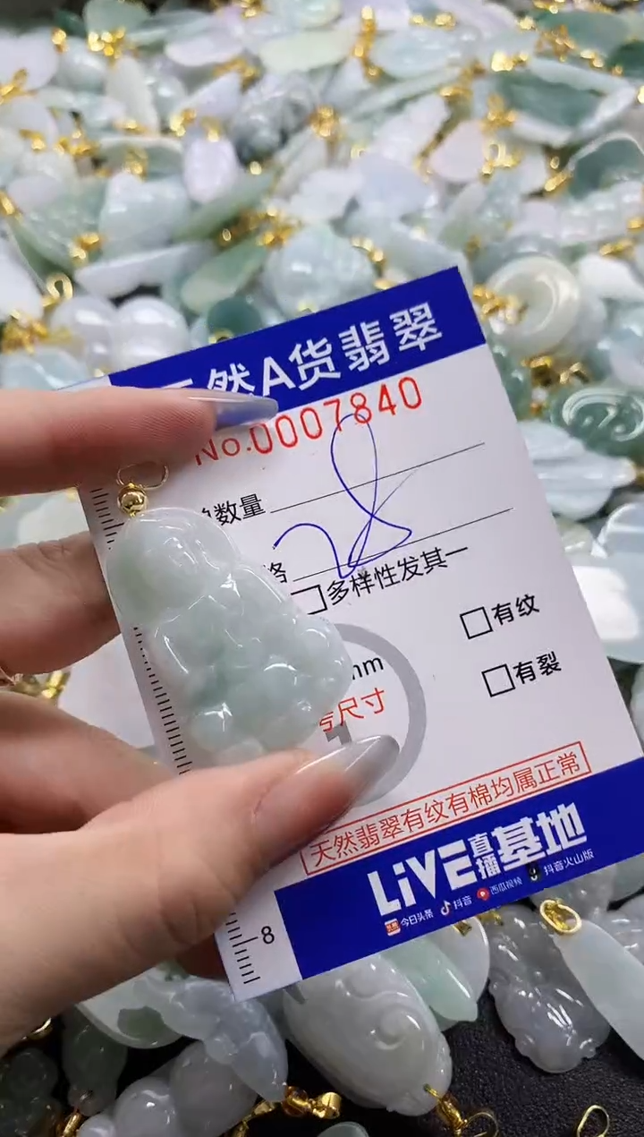 颈饰未镶嵌翡翠天然A货翡翠